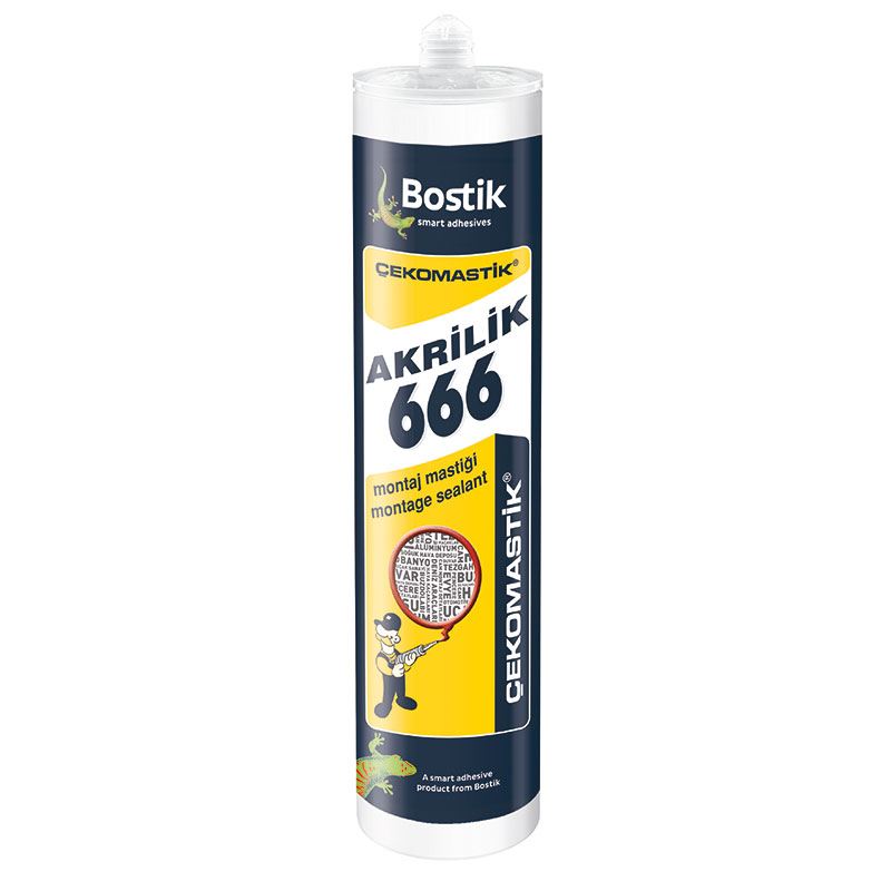 Çekomastik 666 Akrilik Mastik Beyaz 280 ml