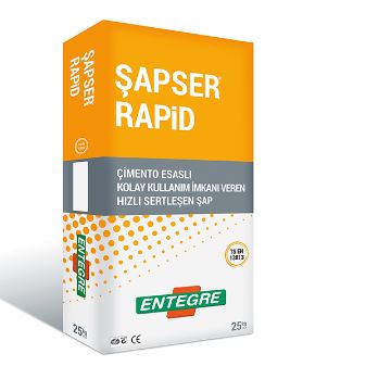 Şapser Rapid Hızlı Sertleşen Şap 25 kg