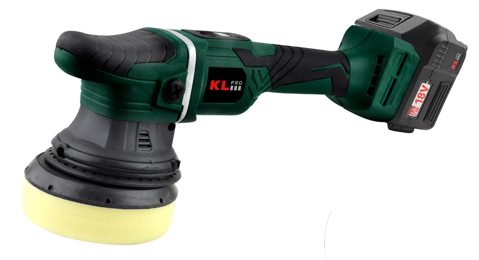 KLPRO KLPS18B-20 18Volt/2.0Ah Li-ion Çift Akülü Kömürsüz 125mm Profesyonel Polisaj Makinesi