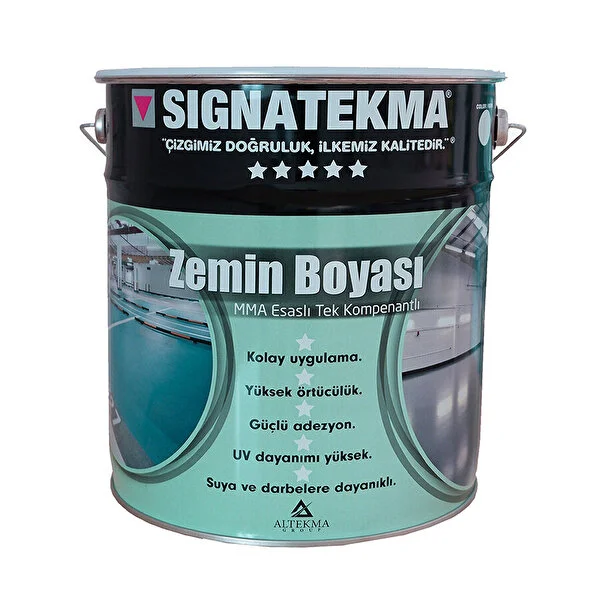 Zemin Boyası MMA Esaslı Tek Bileşenli 20 kg (RAL 9016 BEYAZ)