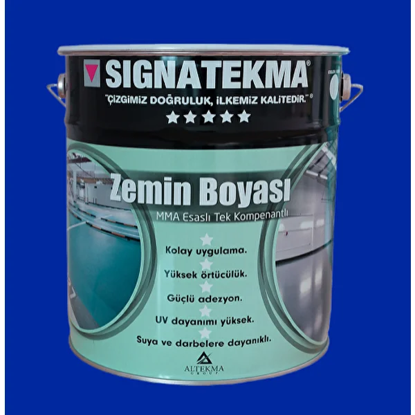 Zemin Boyası MMA Esaslı Tek Bileşenli 20 kg (RAL 5015 MAVİ)