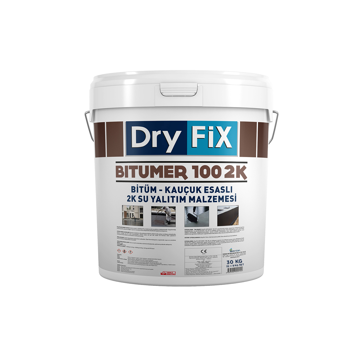 Dryfix BITUMER 100 2K Bitümlü Çift Komponentli Likit Membran 30 kg