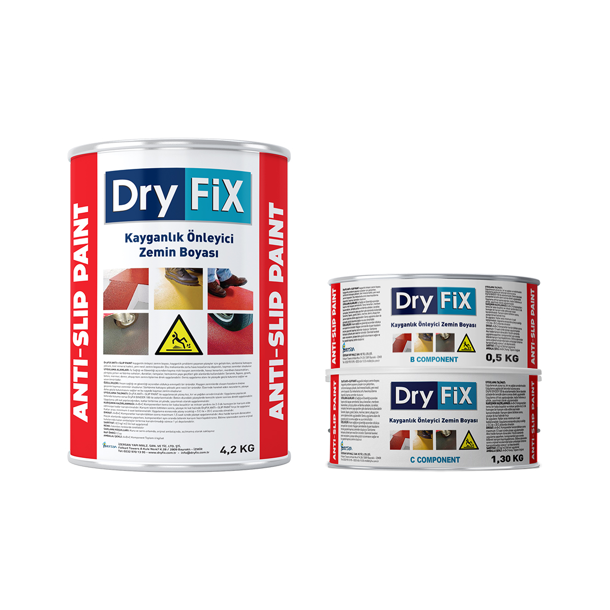 Dryfix Anti Slip Paint Kaymaz Boya 6 kg RAL 6024