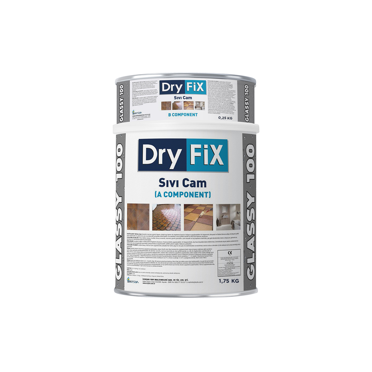 Dryfix Glassy 100 Şeffaf Su Yalıtımı 2 kg