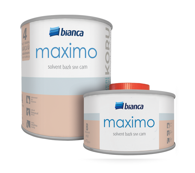 Bianca Maximo Solvent Bazlı Sıvı Cam 0.50 lt - İpek Mat