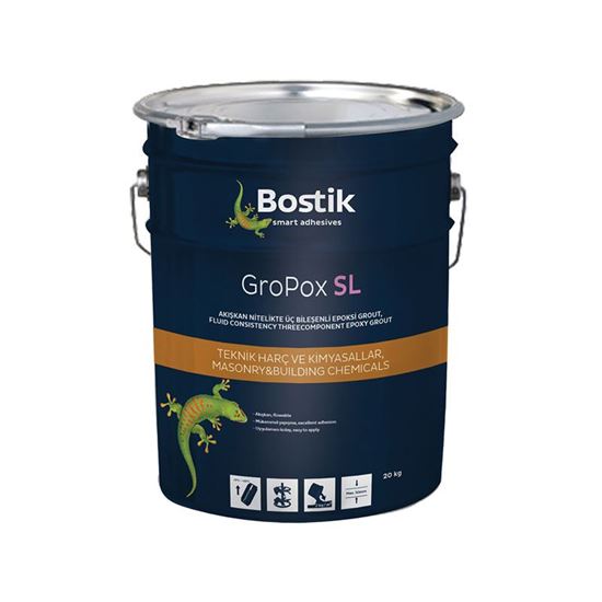 GroPox SL Akışkan Nitelikte 3 Bileşenli Epoksi Grout 20 kg