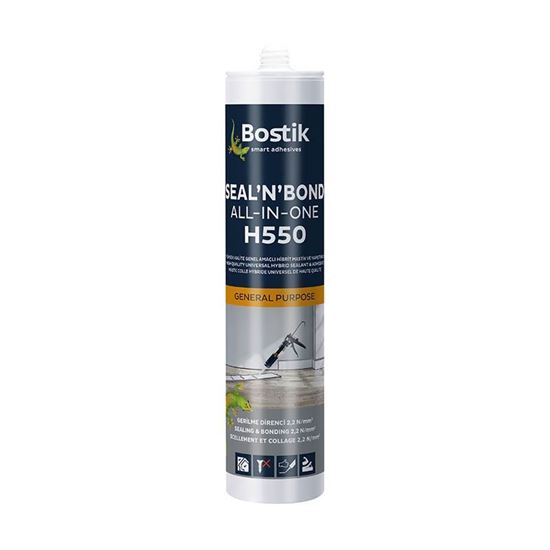 H550 Seal’N’Bond All-In-One Yüksek Kalite Genel Amaçlı Hibrit Mastik ve Yapıştırıcı Gri 290 ml