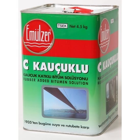 Emülzer C Kauçuk Katkılı Bitüm Solüsyonu 4.5 kg/Metal Kutu