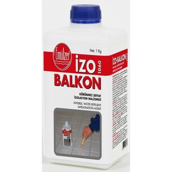 İzo Balkon Görünmez Şeffaf Su İzolasyon Malzemesi 1 kg/Plastik Kutu