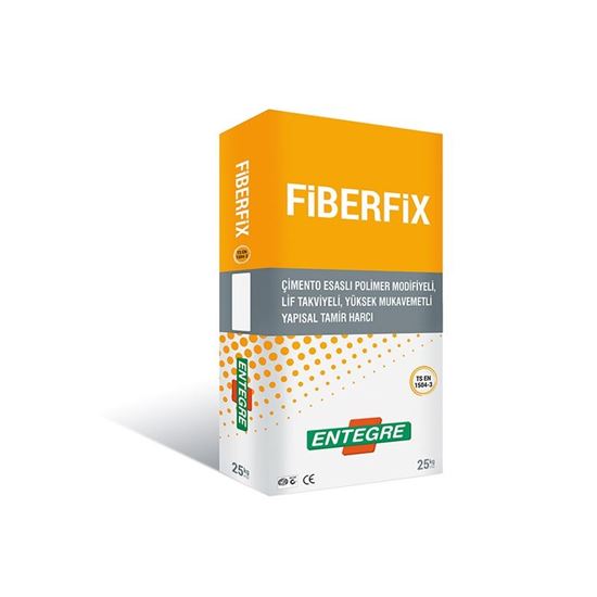 Fiberfix Çimento Esaslı Polimer Modifiyeli, Lif Takviyeli Yüksek Mukavemetli Yapısal Tamir Harcı 25 kg