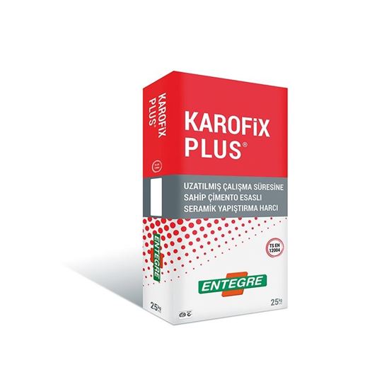 Karofix Plus C1TE Çimento Esaslı Seramik Yapıştırıcısı 25 kg Gri