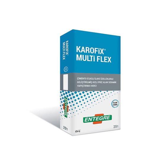 Karofix Multiflex C2TES2 Çift Komponentli Yüksek Performanslı Çok Elastik Yapıştırma Harcı 25+7 Kg Gri