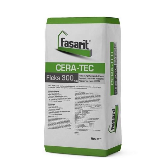 Fasarit Cera-Tec Fleks 300 Granit Yapıştırma Harcı (C2TE) 25 kg Gri