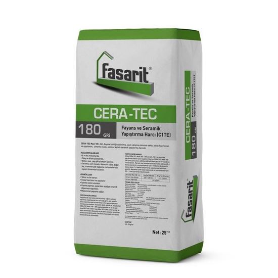 Fasarit Cera-Tec 180 Seramik Yapıştırma Harcı (C1T) 25 kg Gri