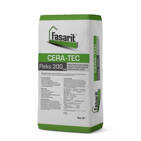 Fasarit Cera-Tec Fleks 300 Granit Yapıştırma Harcı (C2TE) 25 kg Beyaz