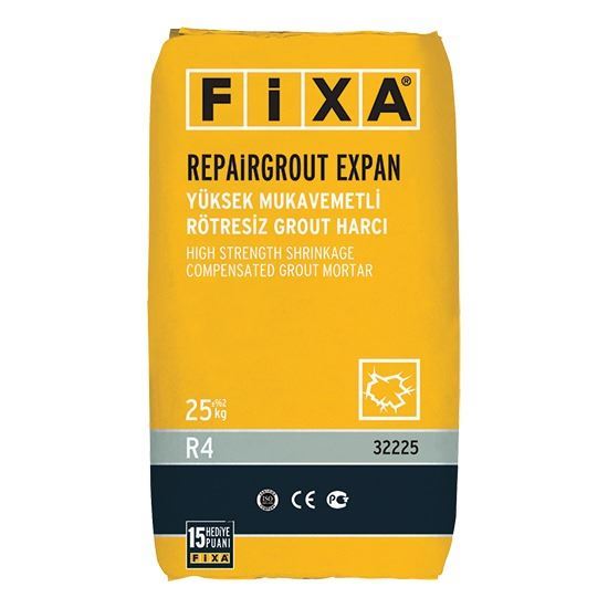 REPAİRGROUT EXPAN T60 Yüksek Mukavemetli Rötresiz Grout Harcı R4 Sınıfı Gri 25 kg