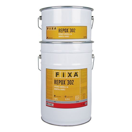 REPOX 302 Epoksi Ankraj ve Montaj Harcı R4 Sınıfı (A+B+C) Set 15 kg