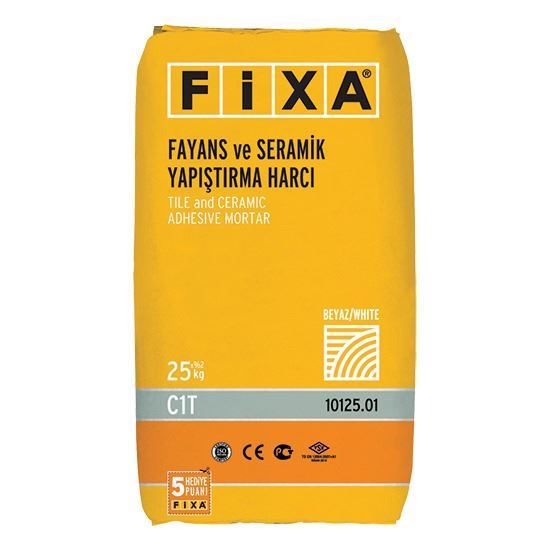 FİXA C1T Fayans ve Seramik Yapıştırma Harcı 25 kg Beyaz