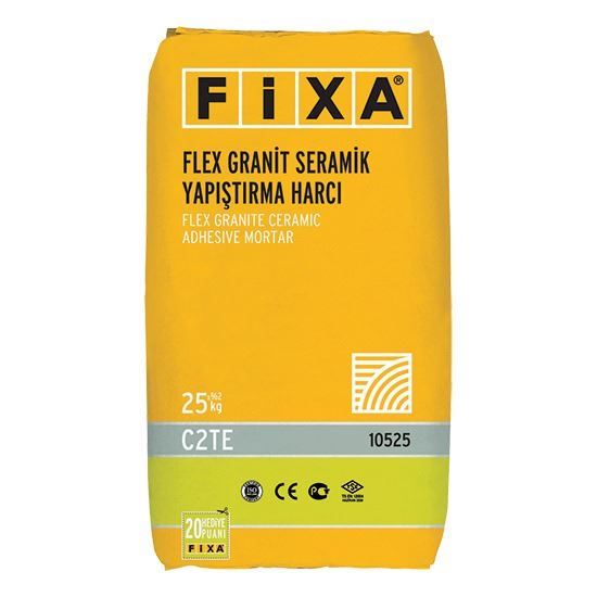 FİXA FLEX C2TE Granit Seramik Yapıştırma Harcı Gri 25 kg