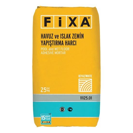 FİXA C2TES1 Havuz ve Islak Zemin Yapıştırma Harcı Beyaz 25 kg