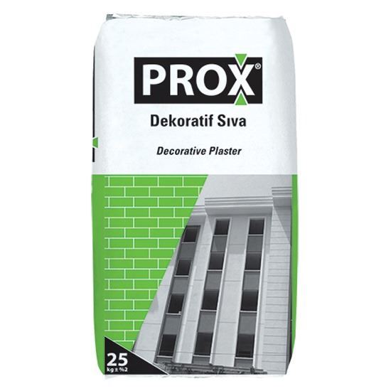 PROX 582 Dekoratif Sıva 20 Mineral Dokulu Kalın Beyaz 25 kg