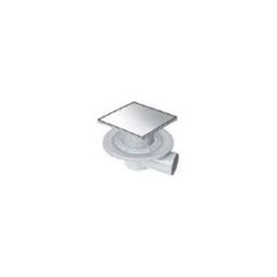 MTS 6206-9 Yükseklik Ayarlı Süzgeç Sistemi 20 x 20 cm Kare Yandan Çıkışlı Süzgeç Ø 100 mm 9 cm Yükseklik Parçası