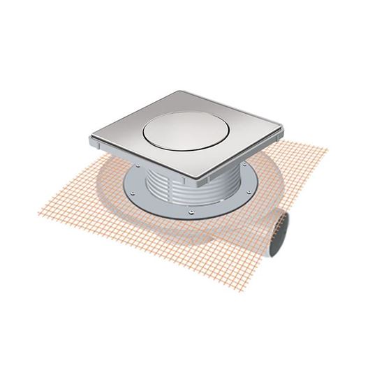 MTS 7505F-9 15 x 15 cm Basçık File Montajlı İzolasyon Uyumlu Yandan Çıkışlı Süzgeç Ø 70 mm 9 cm Yükseklik Parçası
