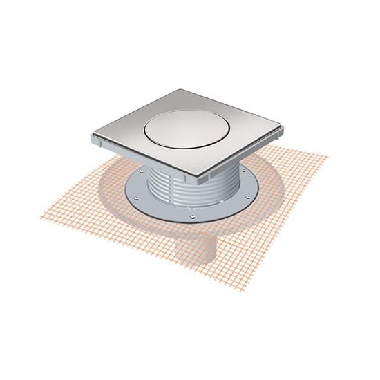 MTS 7502F-9 15 x 15 cm Basçık File Montajlı İzolasyon Uyumlu Alttan Çıkışlı Süzgeç Ø 70 mm 9 cm Yükseklik Parçası