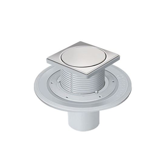 MTS 6448-9 Yükseklik Ayarlı Süzgeç Sistemi 10 x 10 cm Basçık Alttan Çıkışlı Süzgeç Ø 100 mm 9 cm Yükseklik Parçası