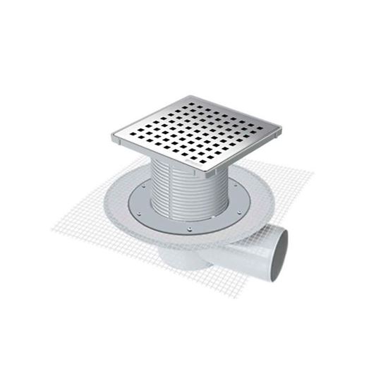 MTS 7106F-15 15 x 15 cm File Montajlı İzolasyon Uyumlu Yandan Çıkışlı Süzgeç Ø 100 mm 15 cm Yükseklik Parçası Çerçeveli Gövde