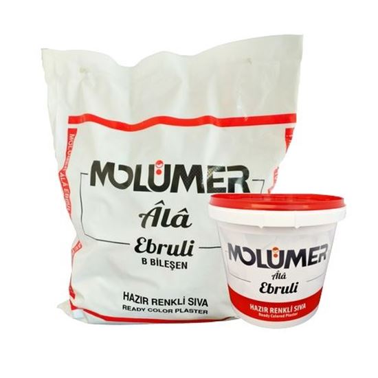 Molümer Ebruli Hazır Renkli Sıva 2K (20 kg + 10 kg)