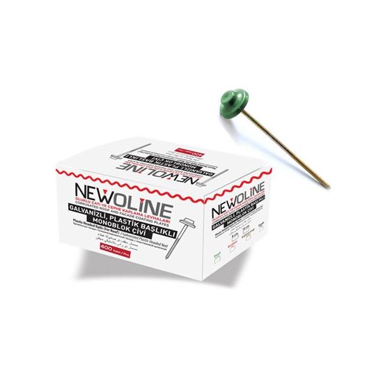 Newoline Galvanizli Monoblok Yeşil Çivi 8 cm