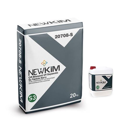 Newkim S3 Çift Bileşenli Uv Dayanımlı Su Yalıtım Harcı 25 kg + 8 kg