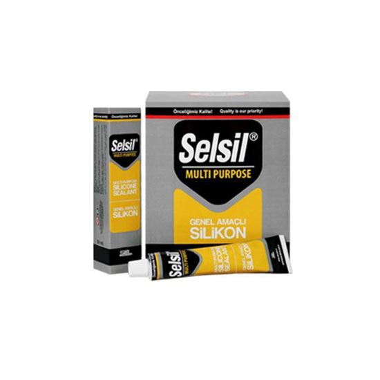 2550 Selsil Tüp Silikon Genel Amaçlı 50 gr Şeffaf