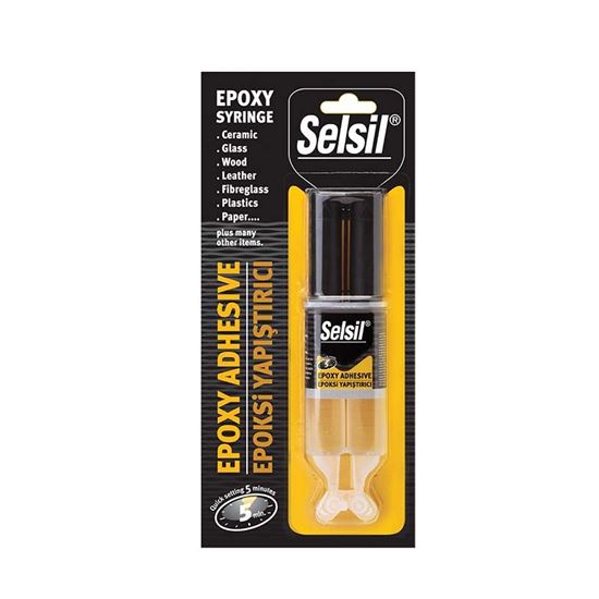 3611 Selsil Epoksi Yapıştırıcı Enjektör 5 dk. 28 gr