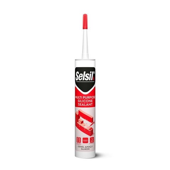 2477 Selsil Genel Amaçlı Silikon 280 ml Beyaz