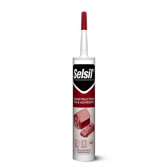 3600 Selsil PU Mastik 40 SHA (Poliüretan Mastik) 280 ml Beyaz