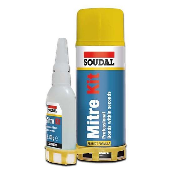 Soudal Mitre - Kit Yapıştırıcı 2C (400ml Aerosol + 100gr Şişe )