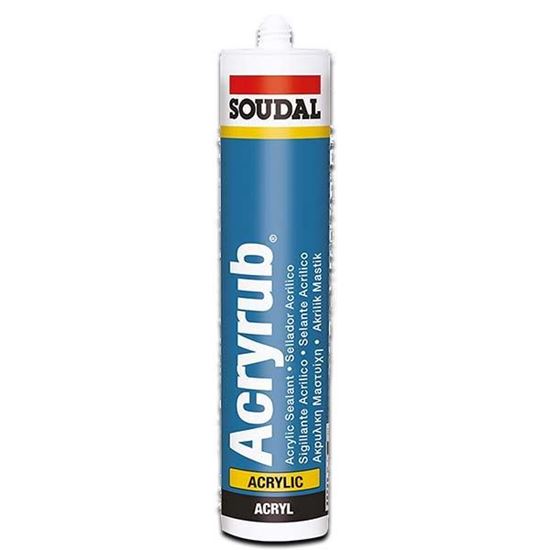 Soudal Acryrub Silikonize Akrilik Mastik 25 kg Kova