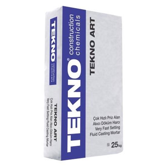 Tekno Art Çok Hızlı Priz Alan Dekoratif Ürün Döküm Harcı Gri 25 kg