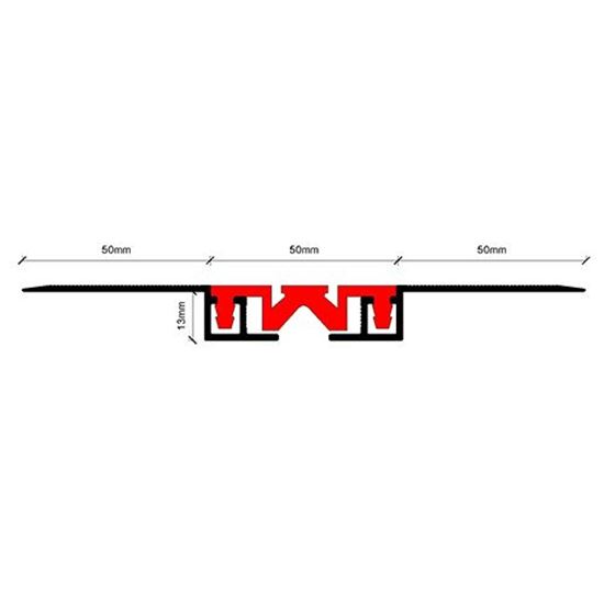 50 mm Seramik Üstü Zemin Dilatasyon Profili 300 cm