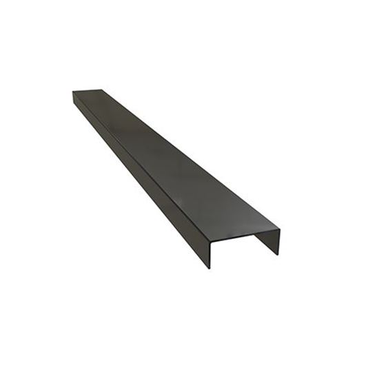 15 mm Paslanmaz Çelik Bordür Profili 270 cm Ayna Siyah 0.60 mm