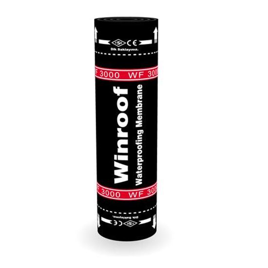 Winroof WF 3000 APP Katkılı Cam Tülü Taşıyıcılı Su Yalıtım Membranı 3 mm